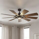 Gentry 65 inch Anvil Iron with Dist Antiq Gray Blades Ceiling Fan in Distressed Antique Gray/Walnut
