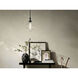 Laria 1 Light Black Pendant Ceiling Light in Clear