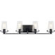 Alton 4 Light 33.75 inch Black Bath Vanity Light Wall Light