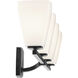Marant 4 Light 33.25 inch Black Vanity Light Wall Light