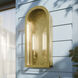 Marea 2 Light 25 inch Natural Brass Outdoor Wall Light