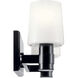 Adani 2 Light 14.5 inch Black Bath Bracket Wall Light, 2 Arm