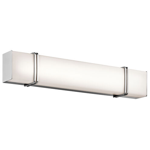 Impello LED 30 inch Chrome Linear Bath Large Wall Light, Large