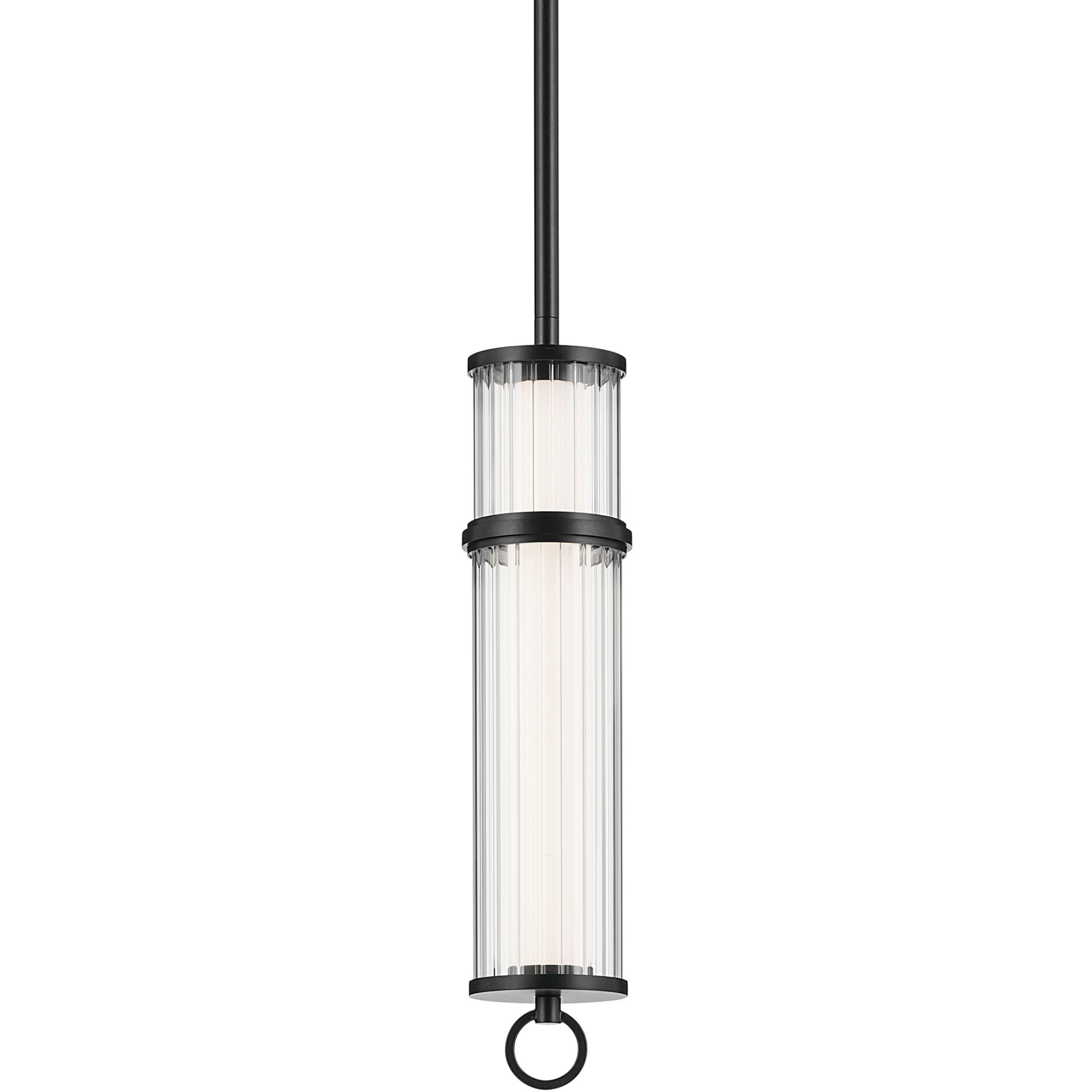 Riven LED Black Mini Pendant Ceiling Light