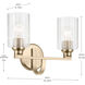 Gioe 2 Light 14.25 inch Champagne Bronze Vanity Light Wall Light