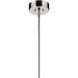 Riven LED Polished Nickel Mini Pendant Ceiling Light