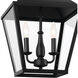 Homestead Dame 3 Light 13 inch Textured Black Pendant Ceiling Light, Dame