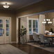 Jolie 2 Light Black Inverted Pendant/Semi Flush Ceiling Light in Incandescent