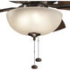 Terra 52 inch Oil Brushed Bronze with Walnut Blades Ceiling Fan