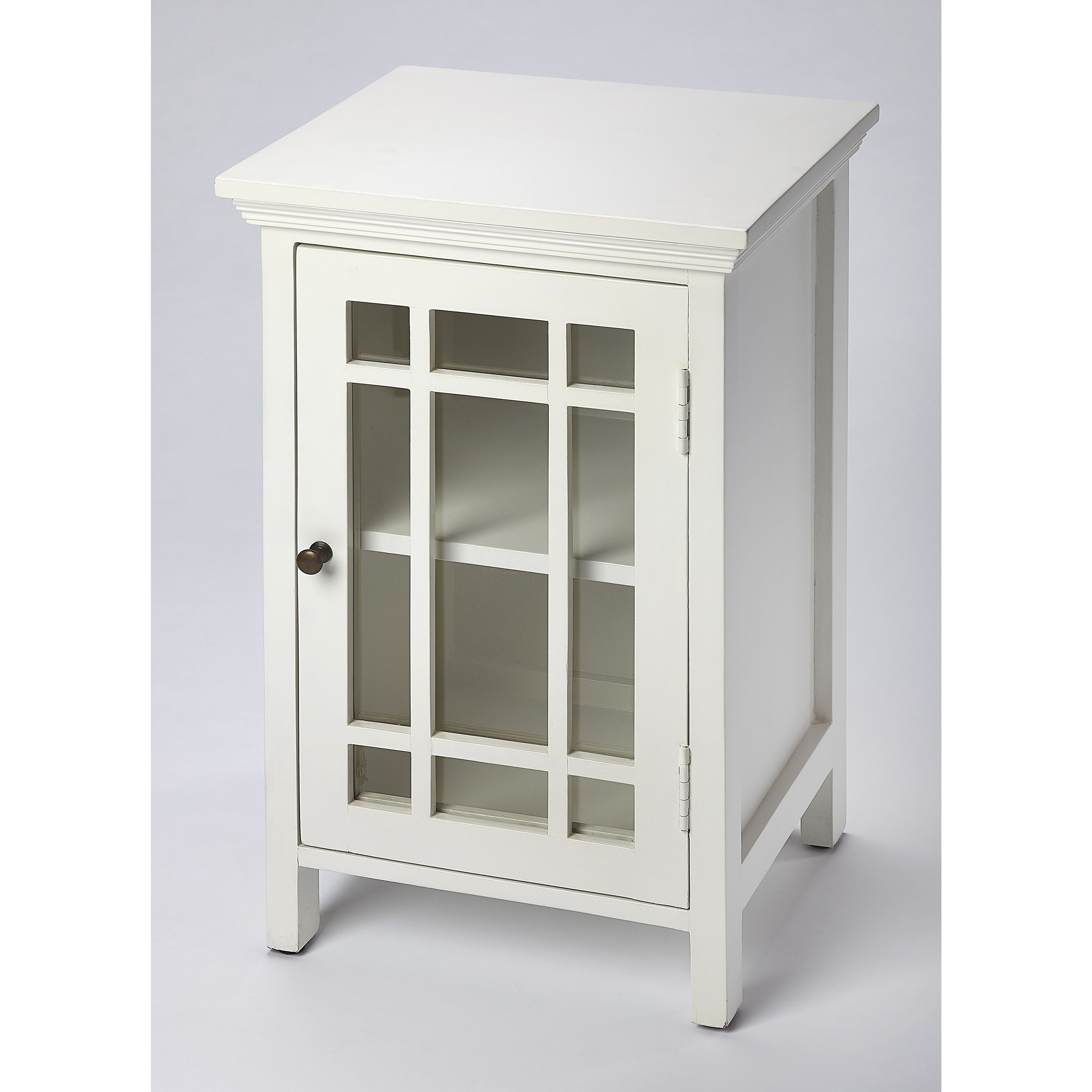 Butler Loft Baxter  Glossy White Chairside Chest