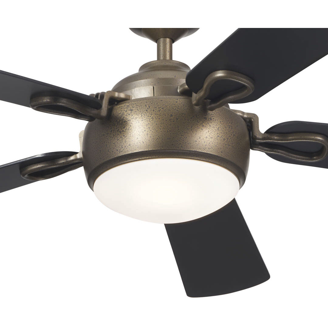 Humble 60 inch Character Bronze with Black Blades Ceiling Fan