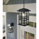Beacon Square 1 Light 9.5 inch Textured Black Outdoor Hanging Pendant