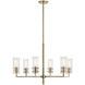 Velestino 6 Light Champagne Bronze Chandelier Ceiling Light