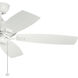 Canfield Patio 52 inch White Ceiling Fan