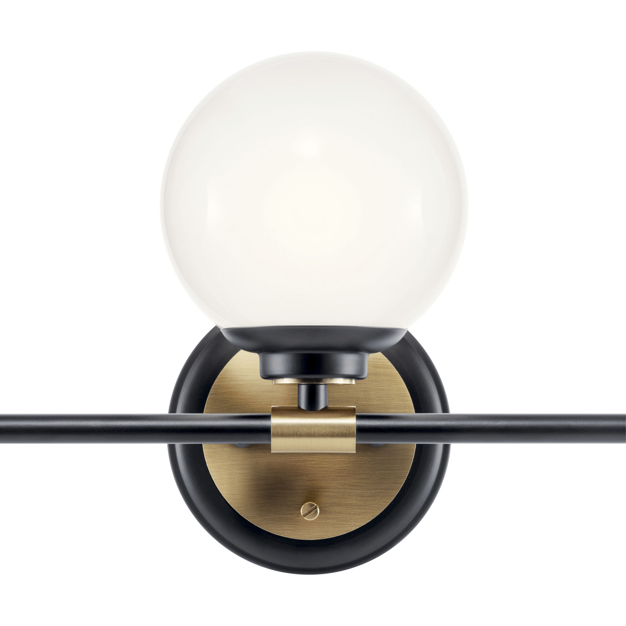 Benno 3 Light 24.5 inch Black and Champagne Bronze Bath Bracket Wall Light, 3 Arm