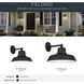 Fielding 1 Light 10 inch Textured Black Outdoor Wall Light