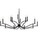 Malene 14 Light Black Chandelier Ceiling Light, 2 Tier Large