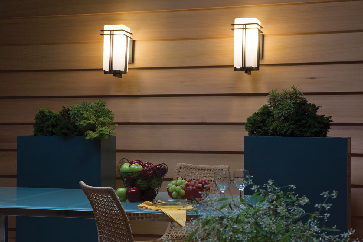 Tremillo 1 Light 14 inch Black Outdoor Wall, Medium