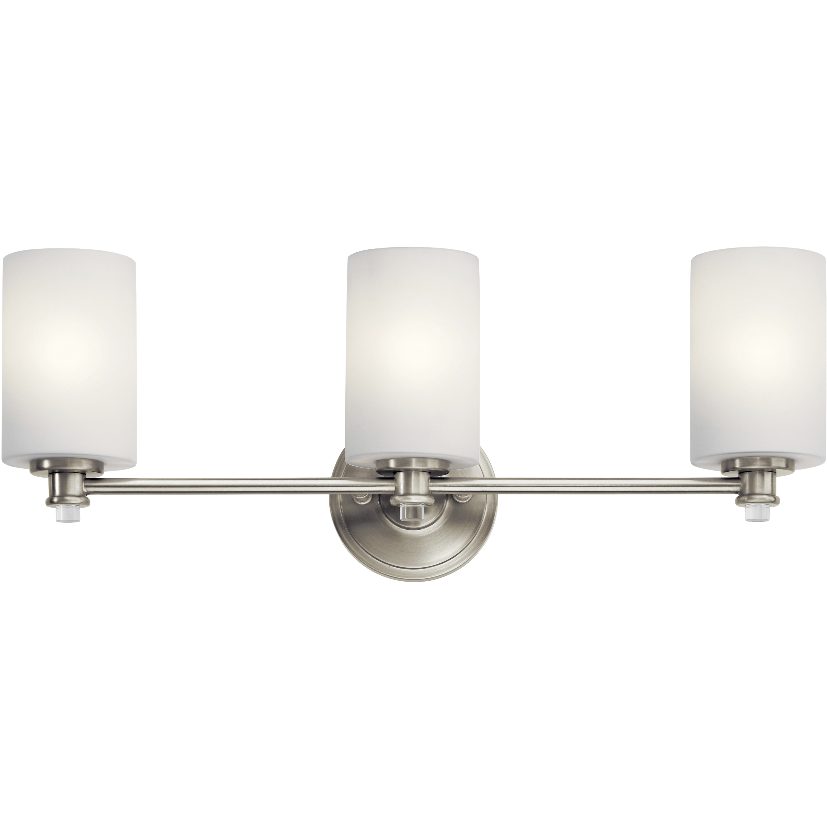 Joelson 3 Light 24 inch Brushed Nickel Wall Mt Bath 3 Arm Wall Light in Incandescent