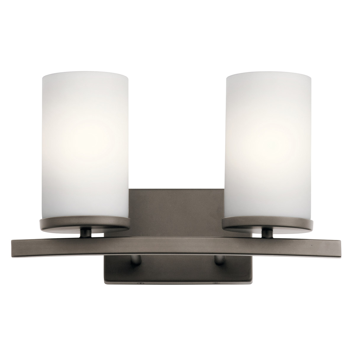 Crosby 2 Light 15 inch Olde Bronze Wall Mt Bath 2 Arm Wall Light
