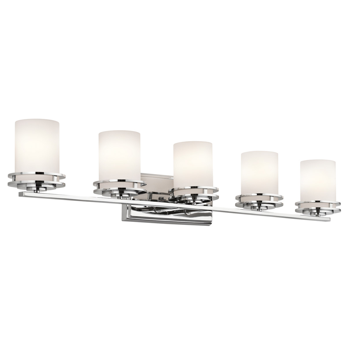 5 light shop vanity light chrome