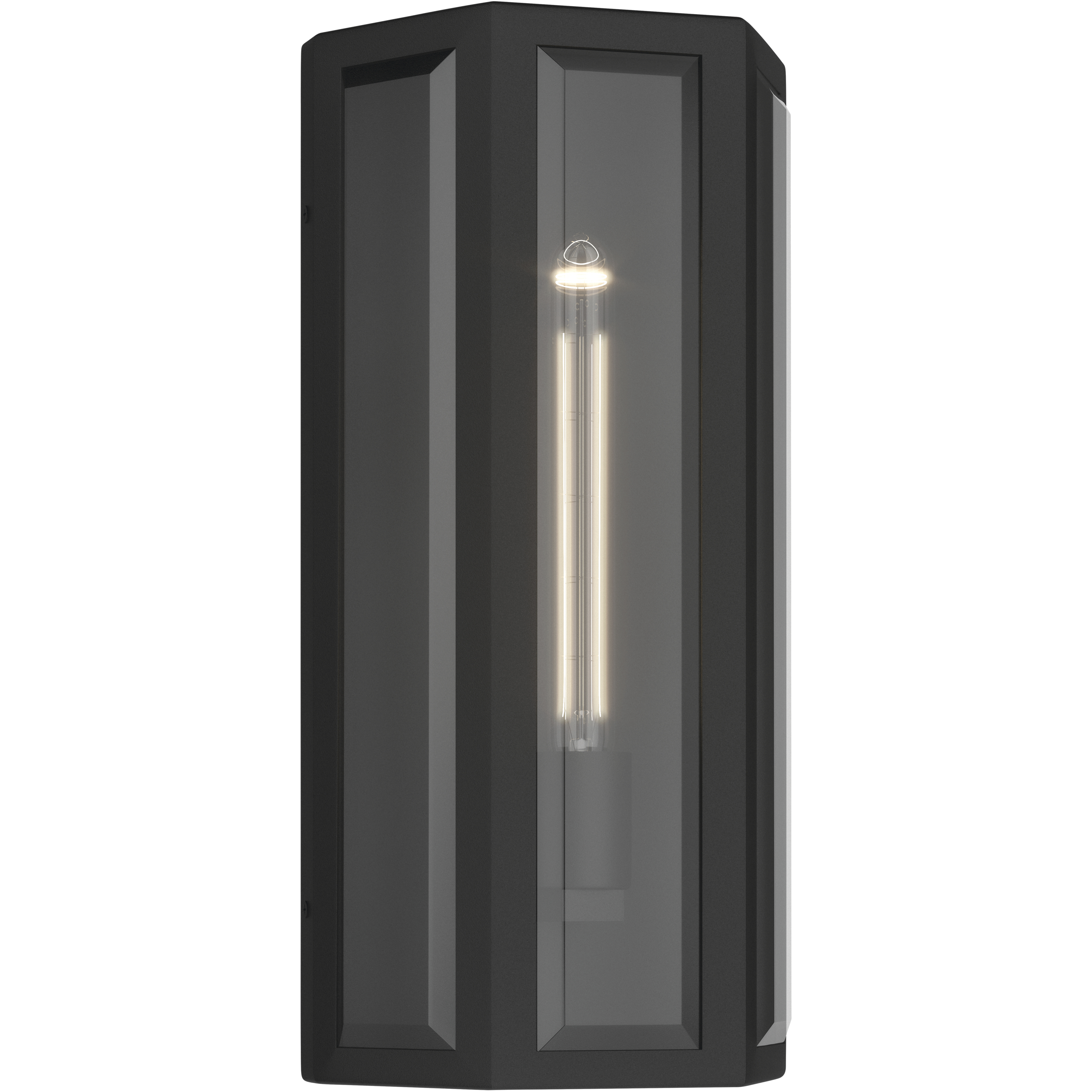 Berens 1 Light 16 inch Textured Black Outdoor Wall Light