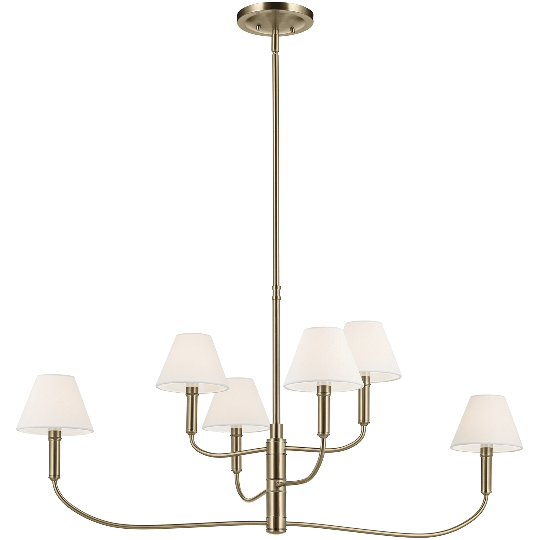Eadie 6 Light 6 inch Champagne Bronze Chandelier Ceiling Light