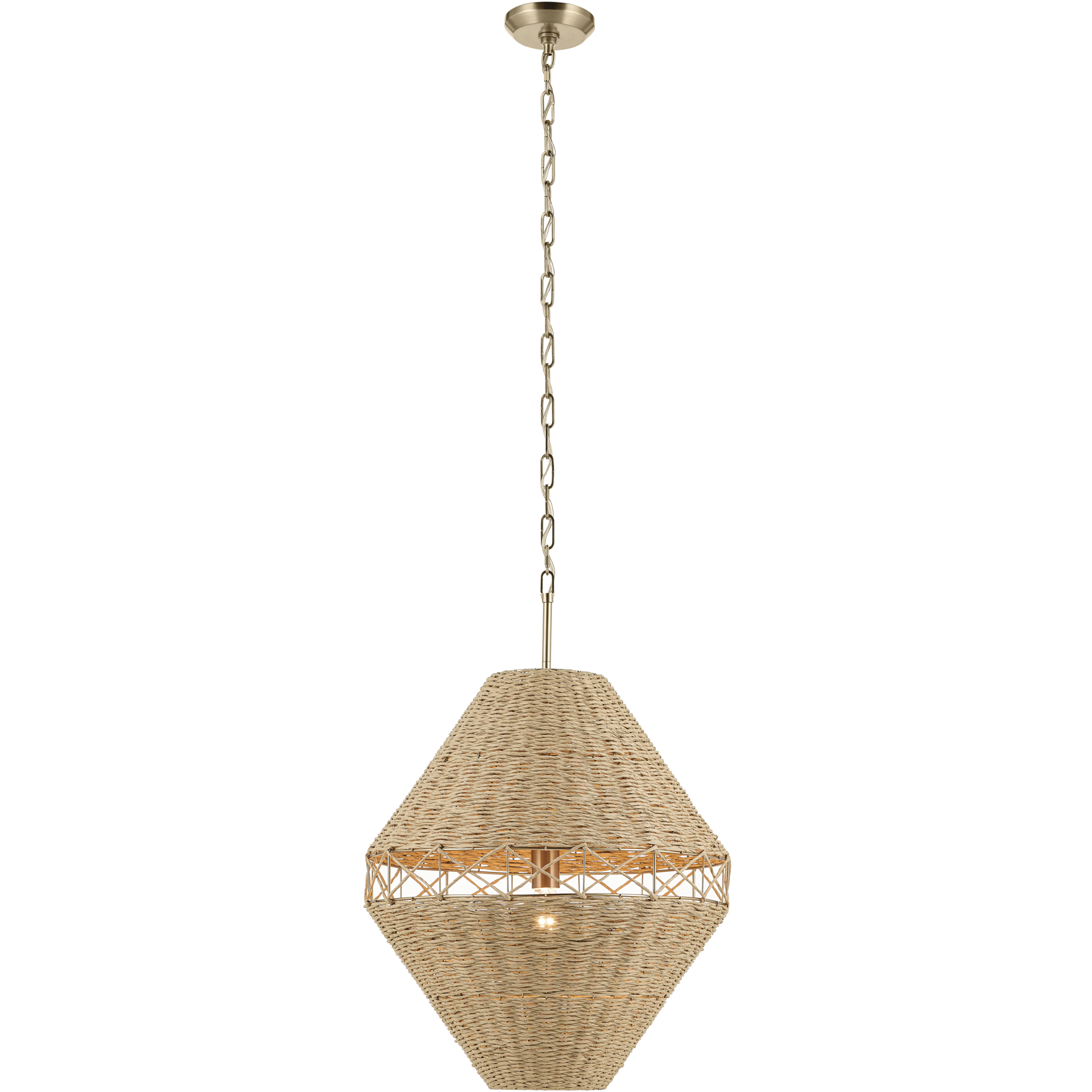 Lulo 1 Light Champagne Bronze Pendant Ceiling Light