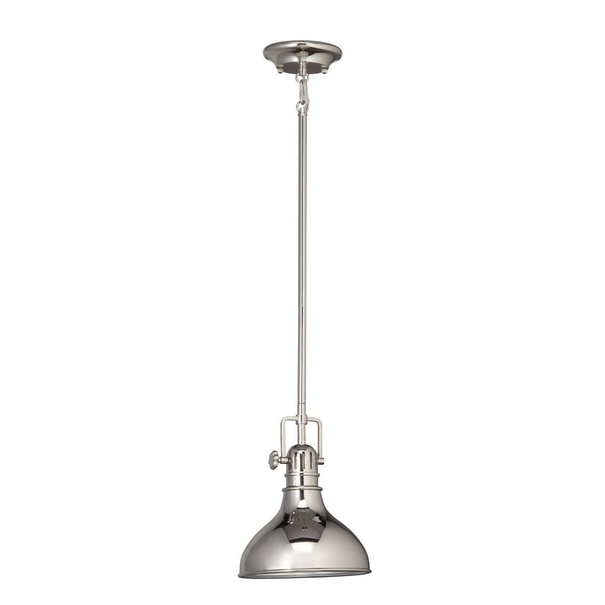 Hatteras Bay 1 Light 8 inch Polished Nickel Mini Pendant Ceiling Light