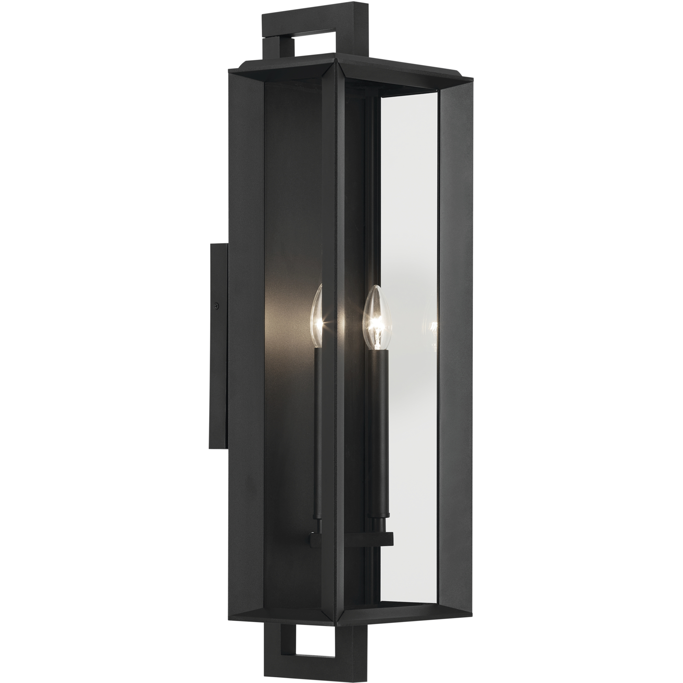 Kroft 2 Light 28 inch Black Textured Outdoor Wall X Large