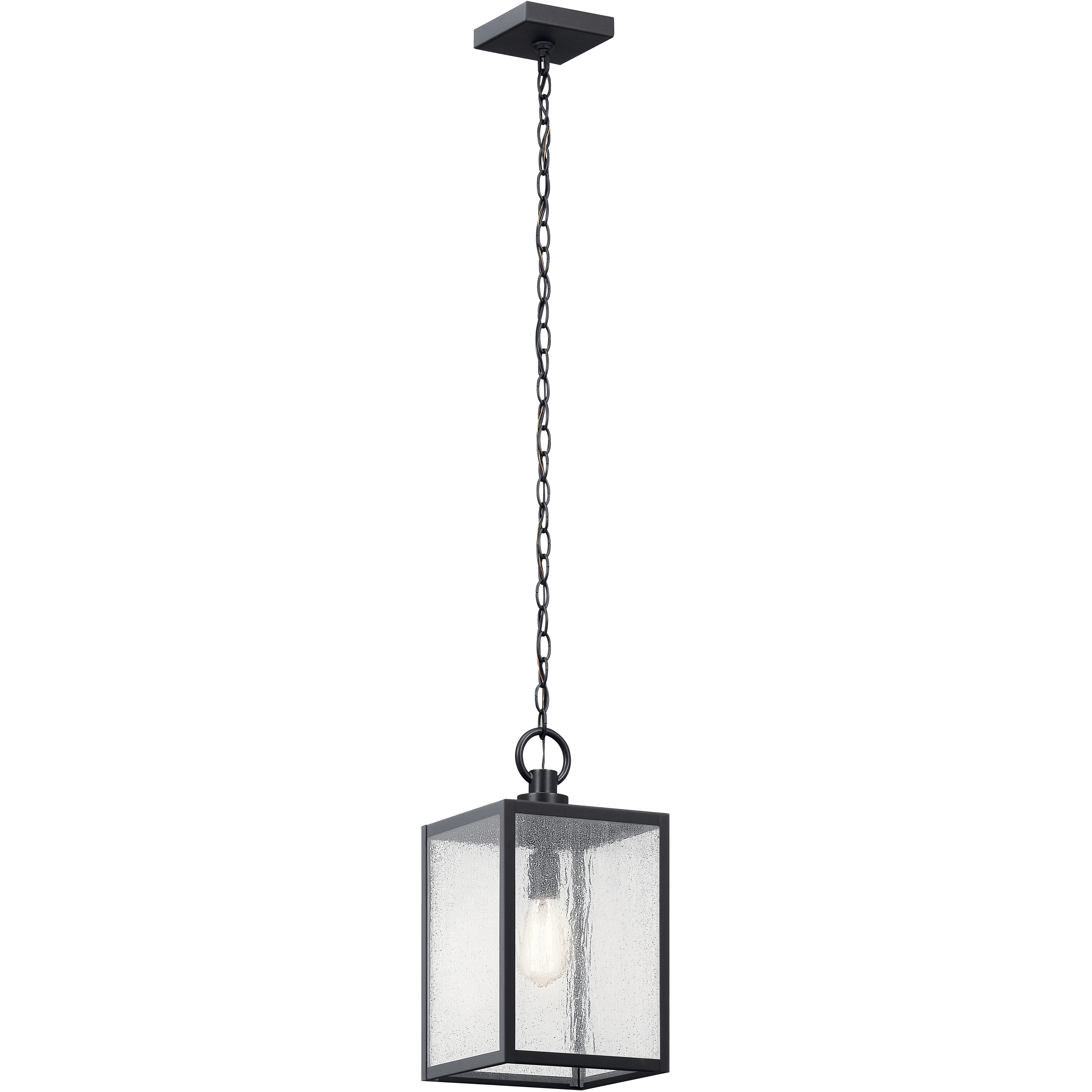 Lahden 1 Light 9 inch Black Textured Outdoor Hanging Pendant