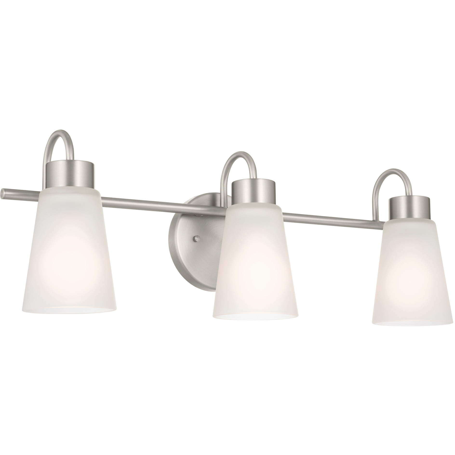 Erma 3 Light 23 inch Brushed Nickel Bath Vanity Light Wall Light, 3 Arm
