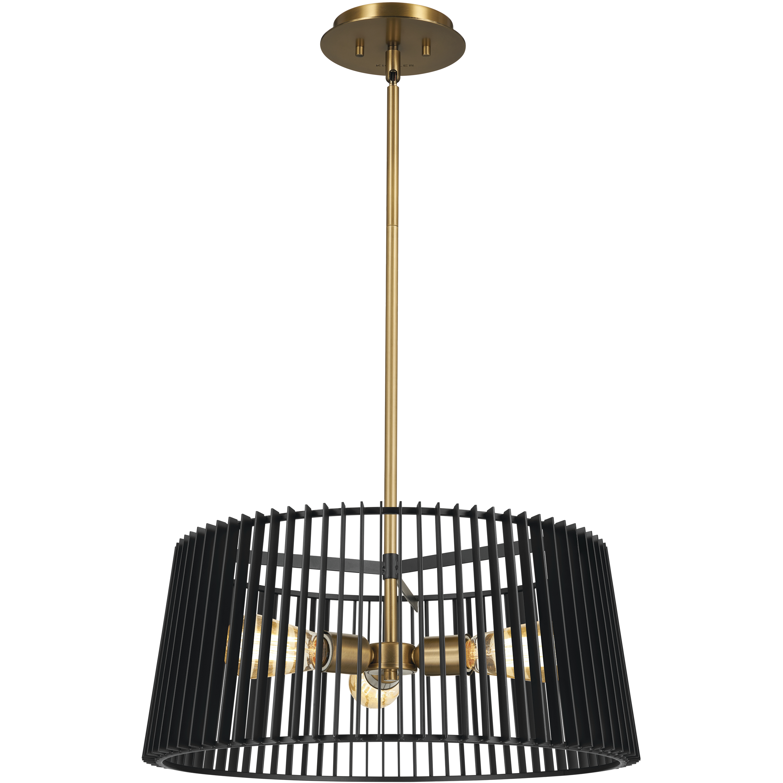 Linara 3 Light 18.5 inch Black Pendant Ceiling Light
