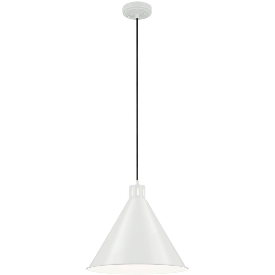 Zailey 1 Light White Pendant Ceiling Light