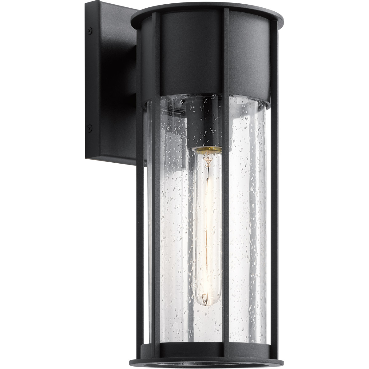 Camillo 1 Light 15 inch Textured Black Outdoor Wall Mount, Medium