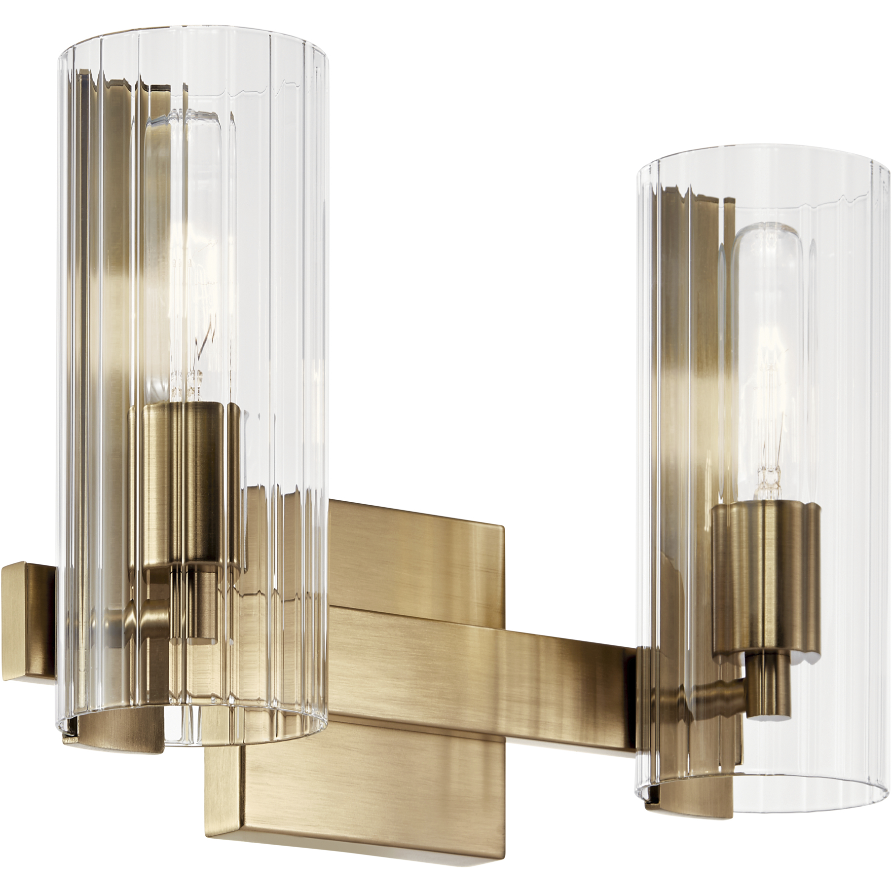 Jemsa 2 Light 13.75 inch Champagne Bronze Bath Bracket Wall Light, 2 Arm