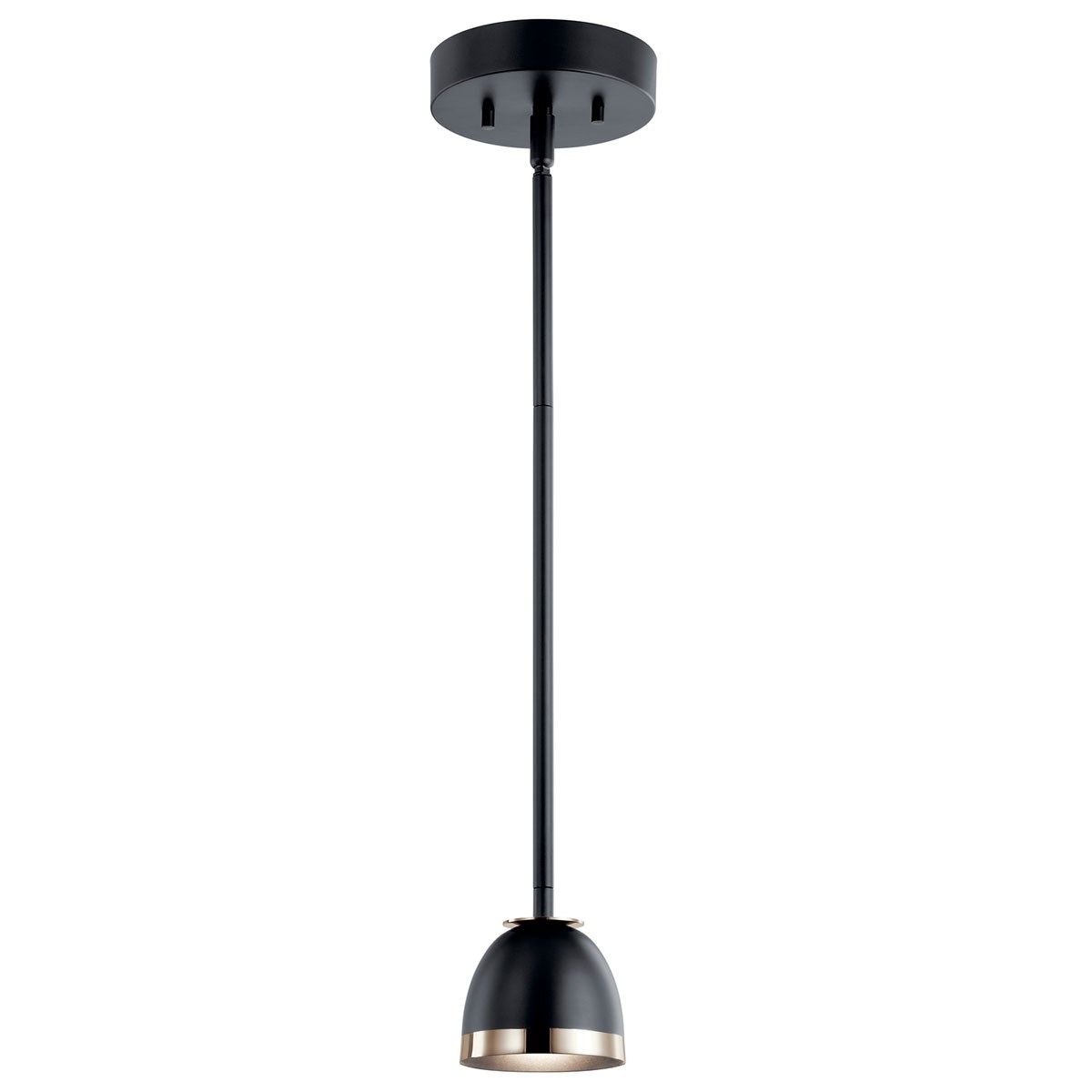 Baland LED 4 inch Black Mini Pendant Ceiling Light