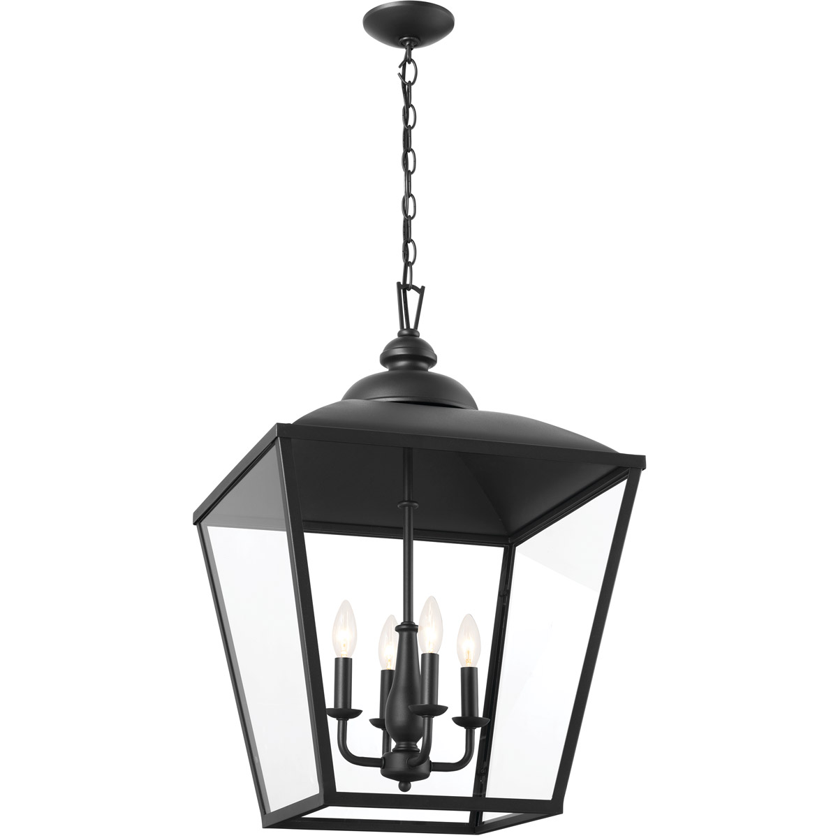 Homestead Dame 4 Light 18.5 inch Textured Black Foyer Pendant Ceiling Light