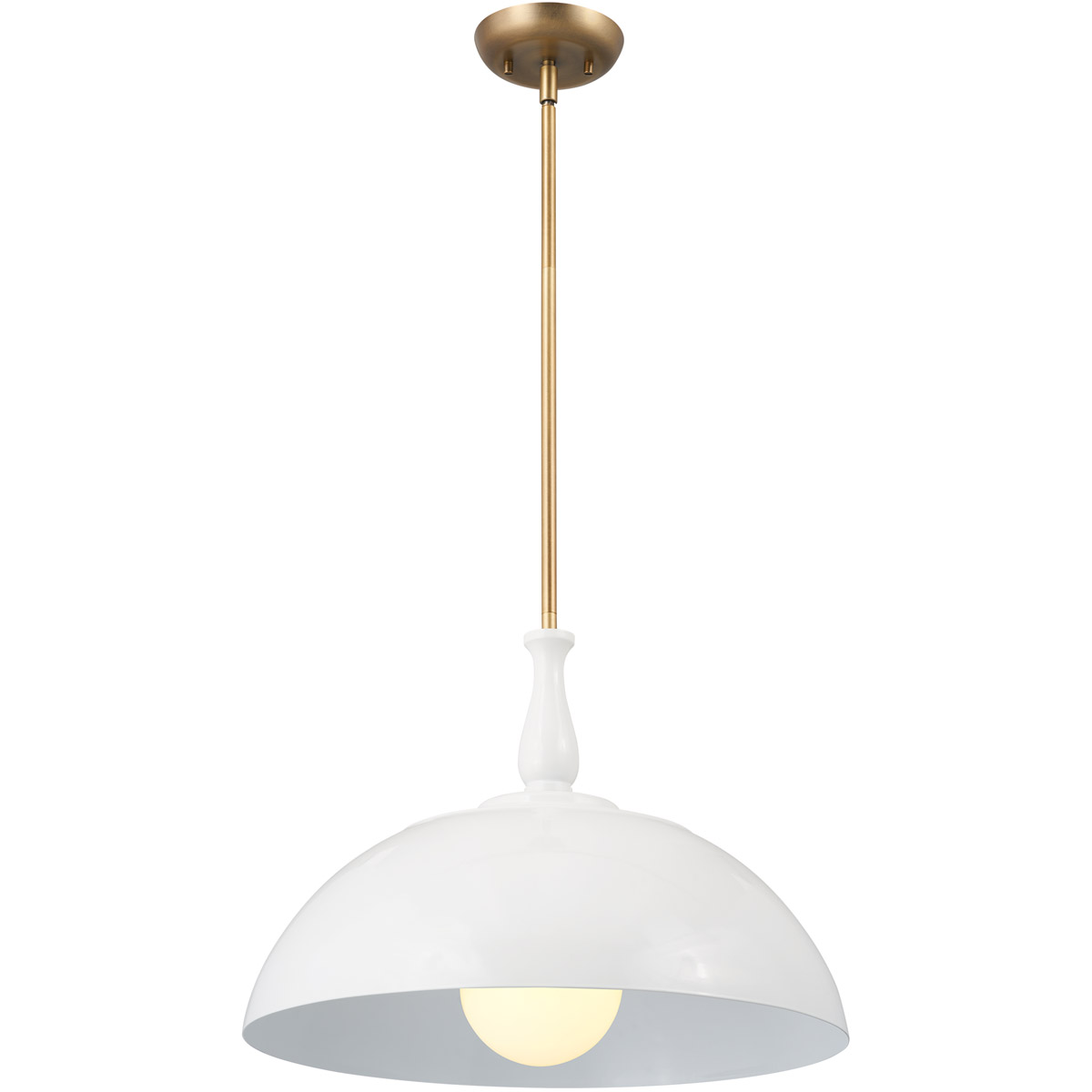Homestead Fira 1 Light 18 inch White Pendant Ceiling Light