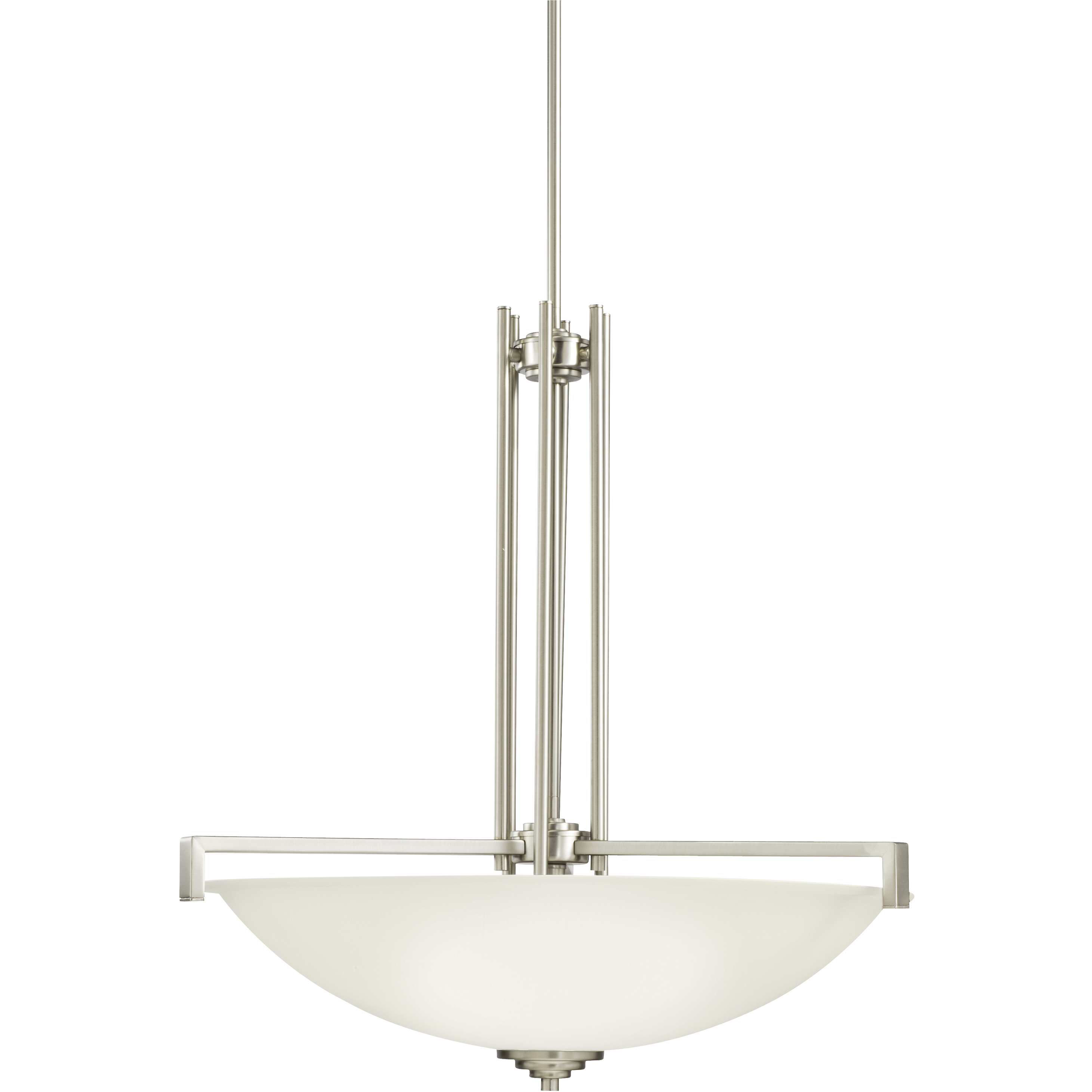 Eileen 4 Light 25.75 inch Brushed Nickel Inverted Pendant Medium Ceiling Light in Incandescent, Medium