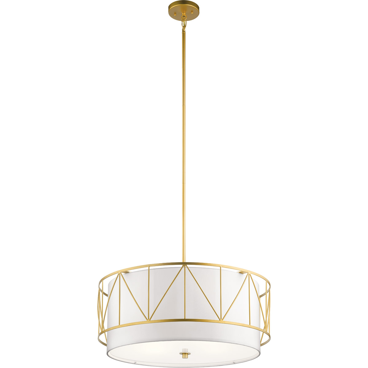 Birkleigh 4 Light 24 inch Classic Gold Pendant Ceiling Light