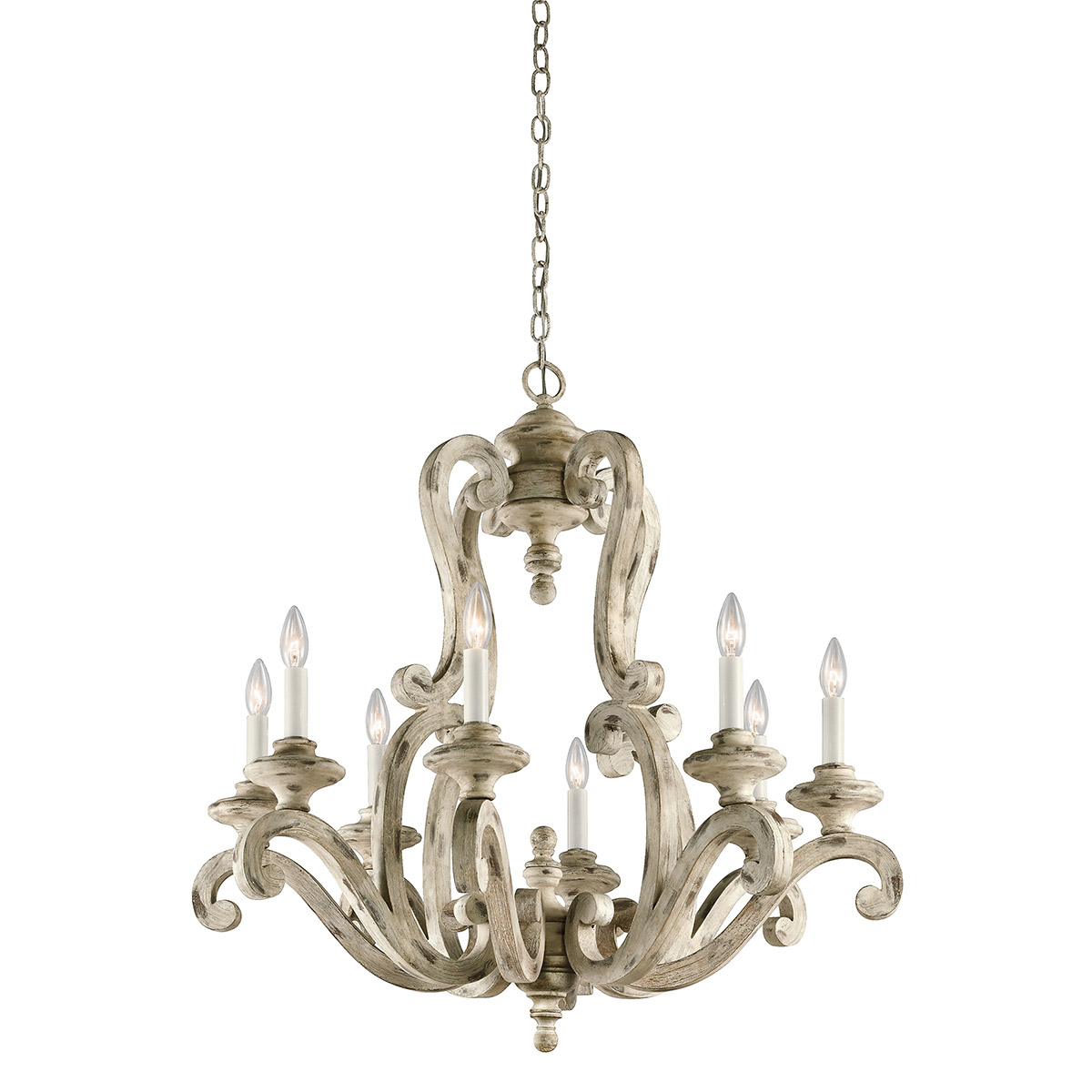 Kichler 43265DAW Hayman Bay 8 Light 32 inch Distressed Antique