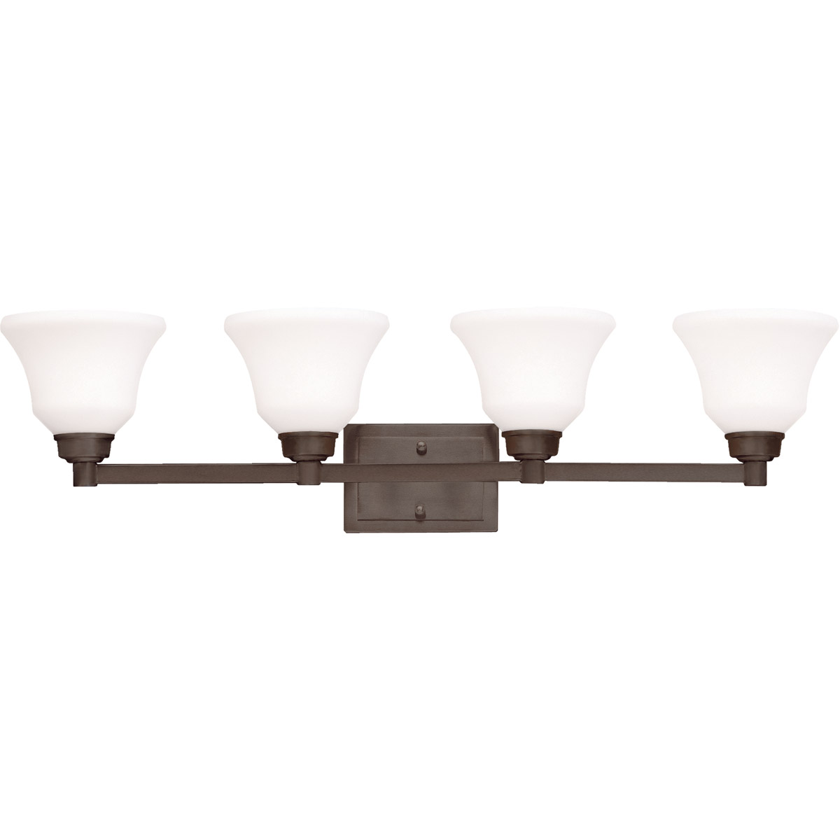 Langford 4 Light 35 inch Olde Bronze Wall Mt Bath 4 Arm Wall Light in Incandescent