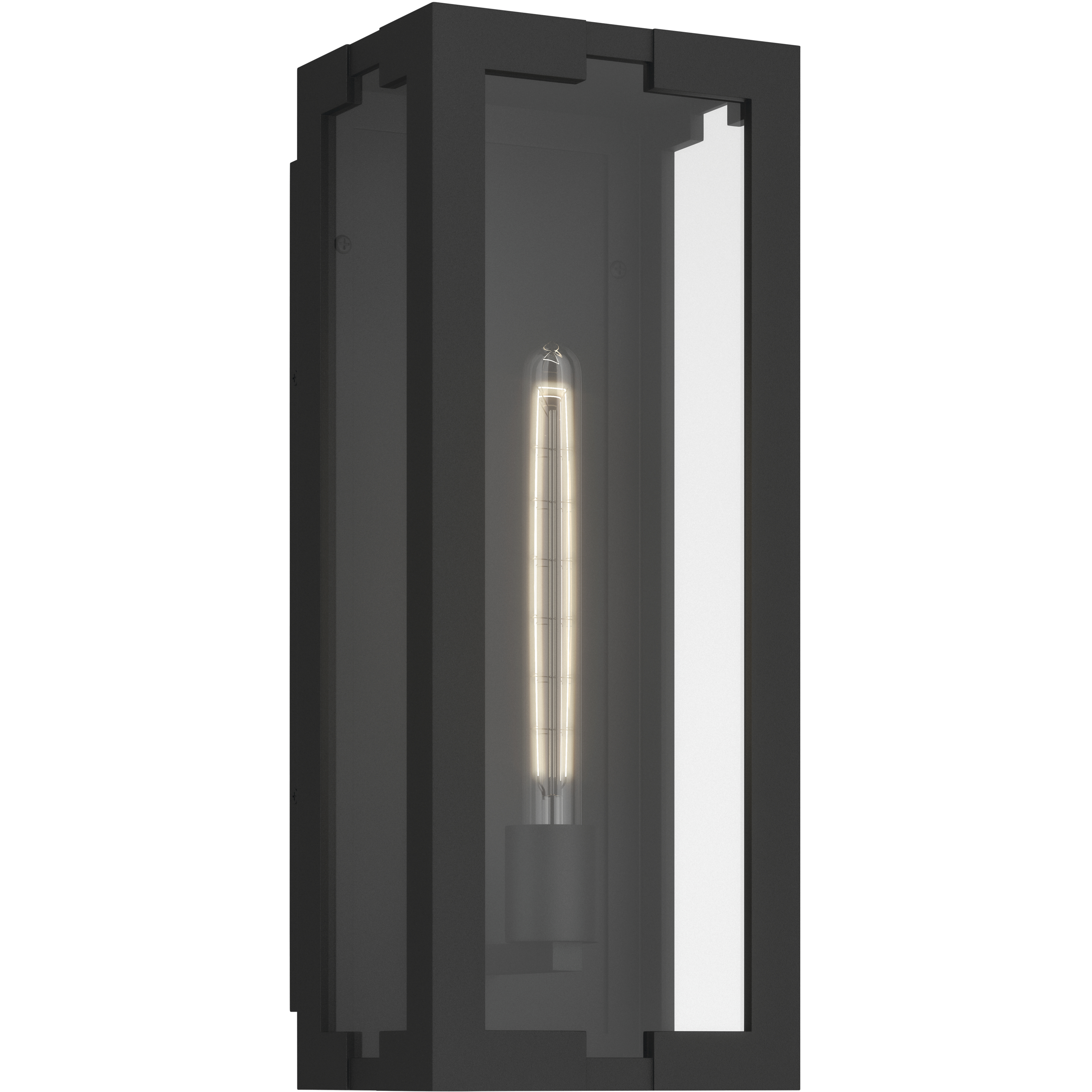 Calen 1 Light 18.25 inch Textured Black Outdoor Wall Light