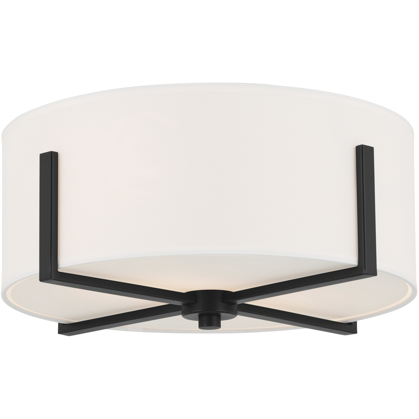 Malen LED 15.5 inch Black Flush Mount Ceiling Light