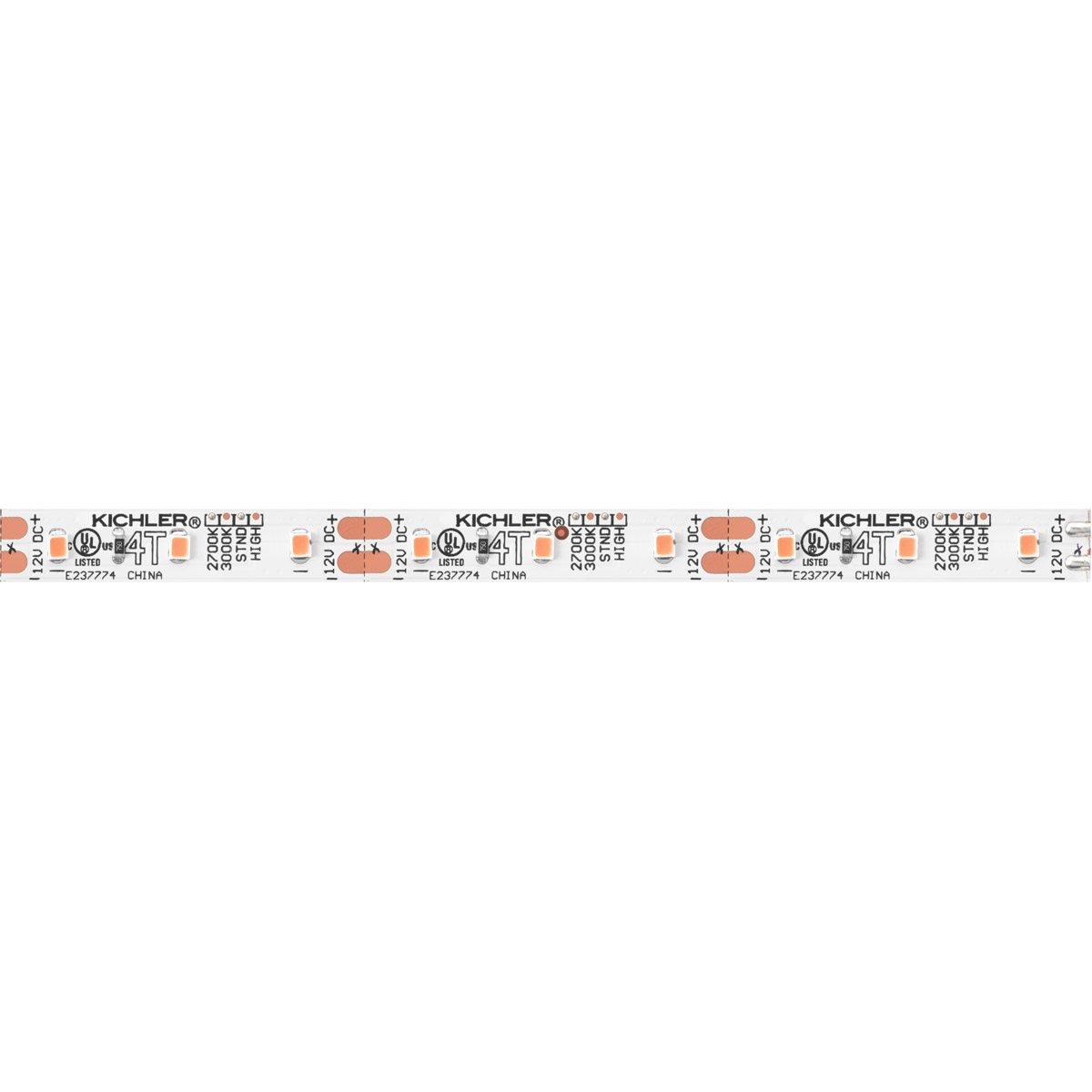 4Tl Dry Tape 12V White Material (Not Painted) 2700K 192 inch 12V LED Dry Tape