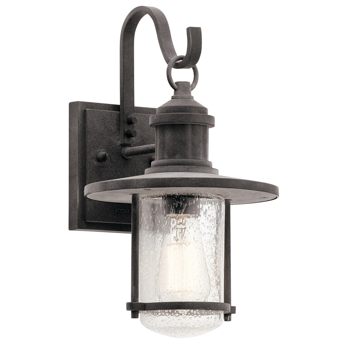 Riverwood 1 Light 14 inch Weathered Zinc Outdoor Wall, Medium