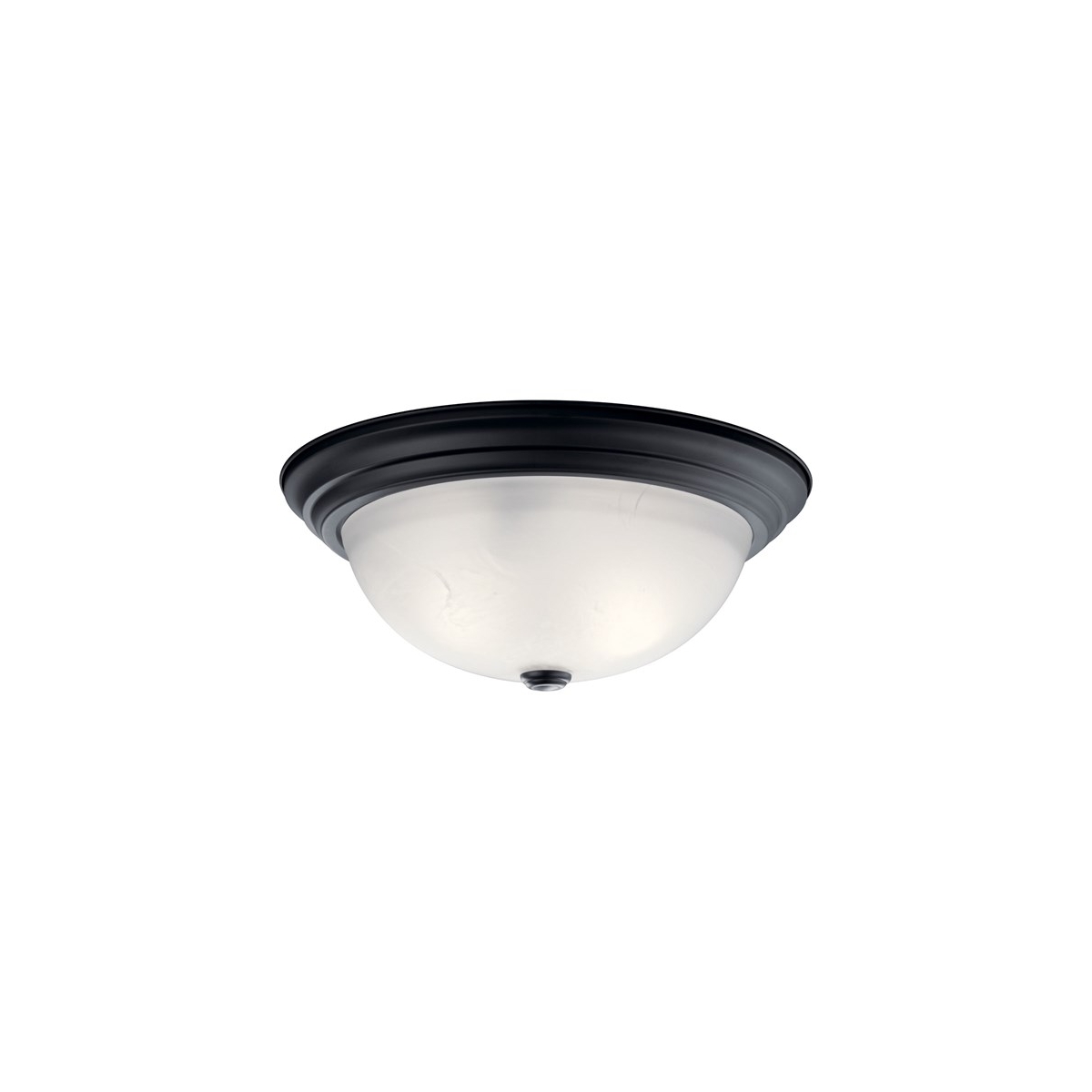 Independence 3 Light 15 inch Black Flush Mount Light Ceiling Light
