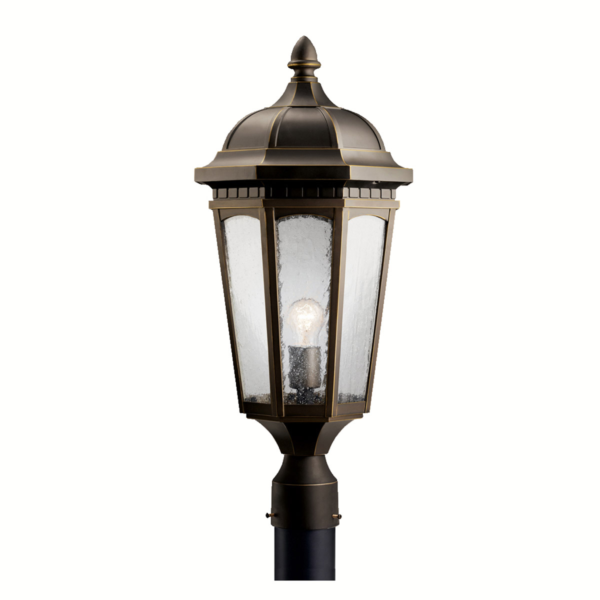 Kichler 9532RZ Courtyard 1 Light 24 inch Rubbed Bronze Outdoor