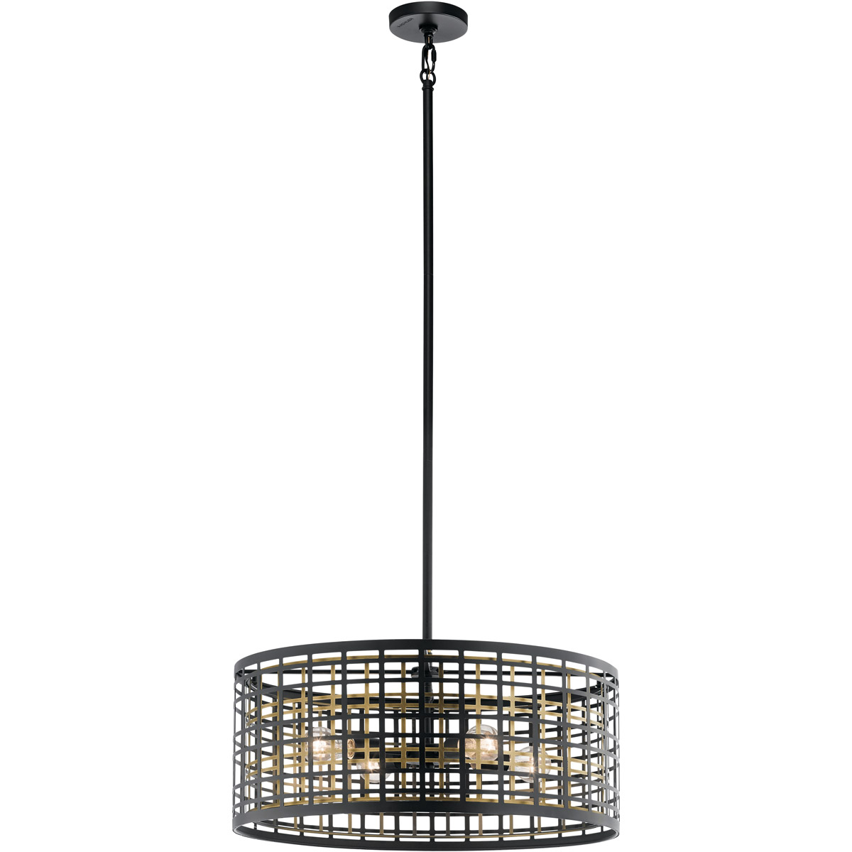 Aldergate 4 Light 24 inch Black Chandelier Round Pendant Ceiling Light